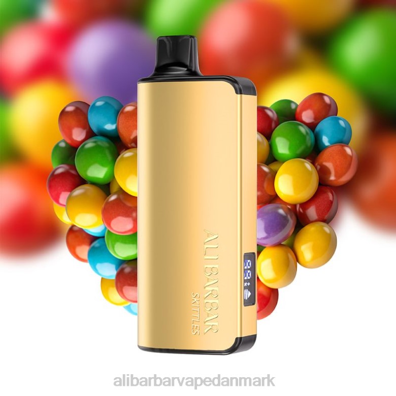 Alibarbar Nicotine Content - Alibarbar Ingot 20000 engangs vape DHP241 regnbue slik