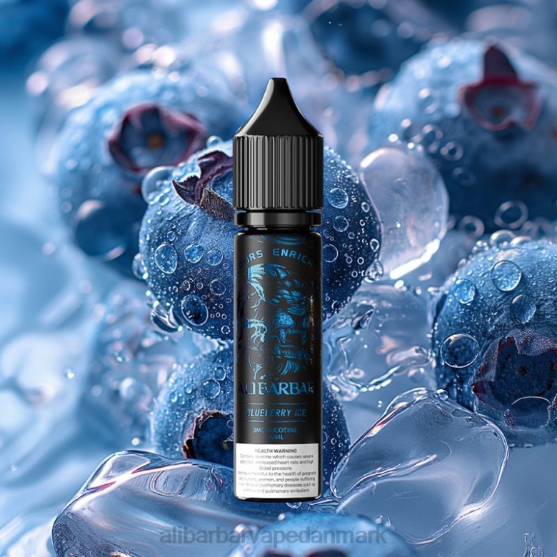 Alibarbar Nicotine Content - Alibarbar vandpibe onyx dock DHP2104 blåbær lce