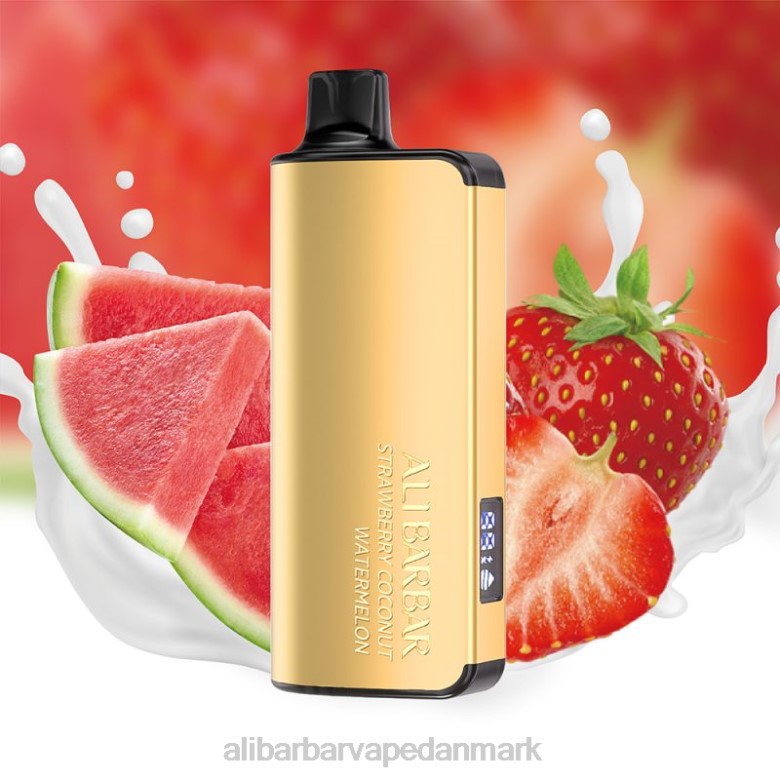 Alibarbar Vape Flavours - Alibarbar Ingot 20000 engangs vape DHP243 jordbær kokos vandmelon