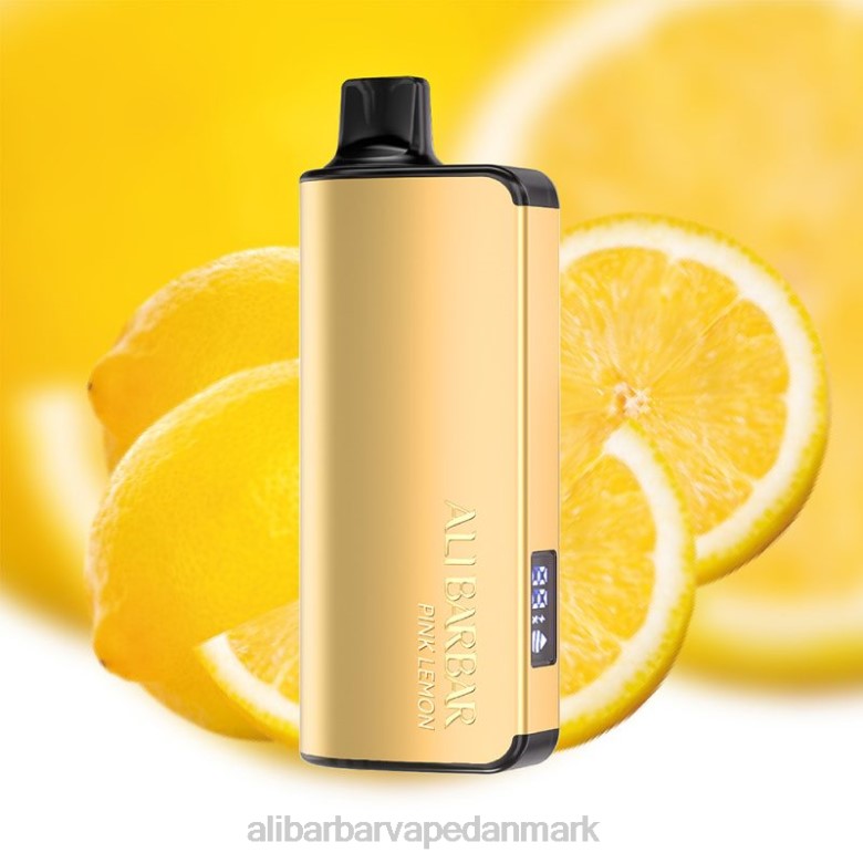 Alibarbar Vape Nicotine Content - Alibarbar Ingot 20000 engangs vape DHP240 lyserød citron