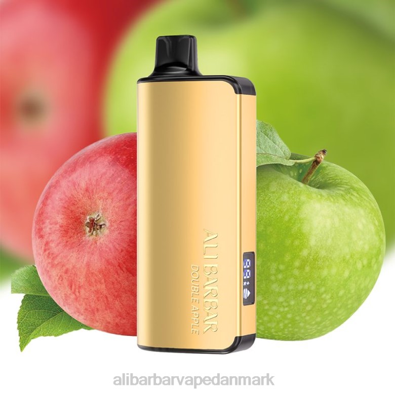 Alibarbar Vape Nicotine Content - Alibarbar Ingot 20000 engangs vape DHP247 dobbelt æble