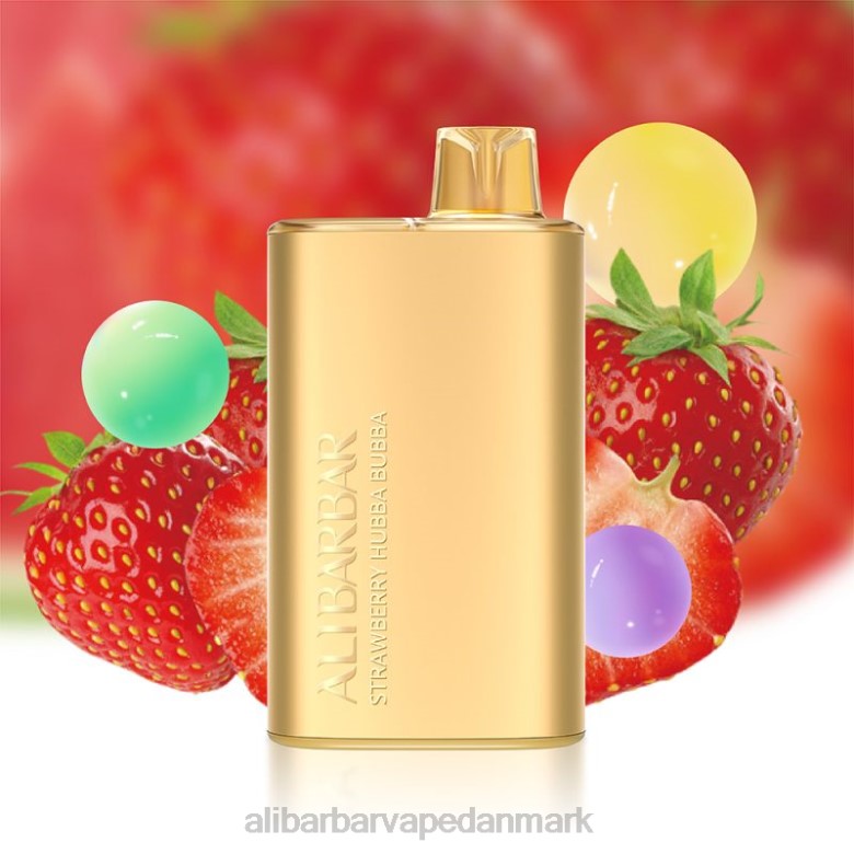 Alibarbar Vape Nicotine Content - Alibarbar Rich 8000 engangsvape DHP212 jordbær hubba bubba