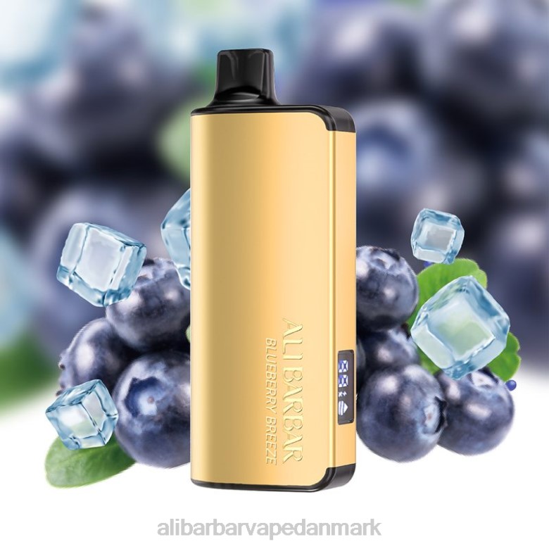 Alibarbar Vape Danmark - Alibarbar Ingot 20000 engangs vape DHP232 blåbær brise