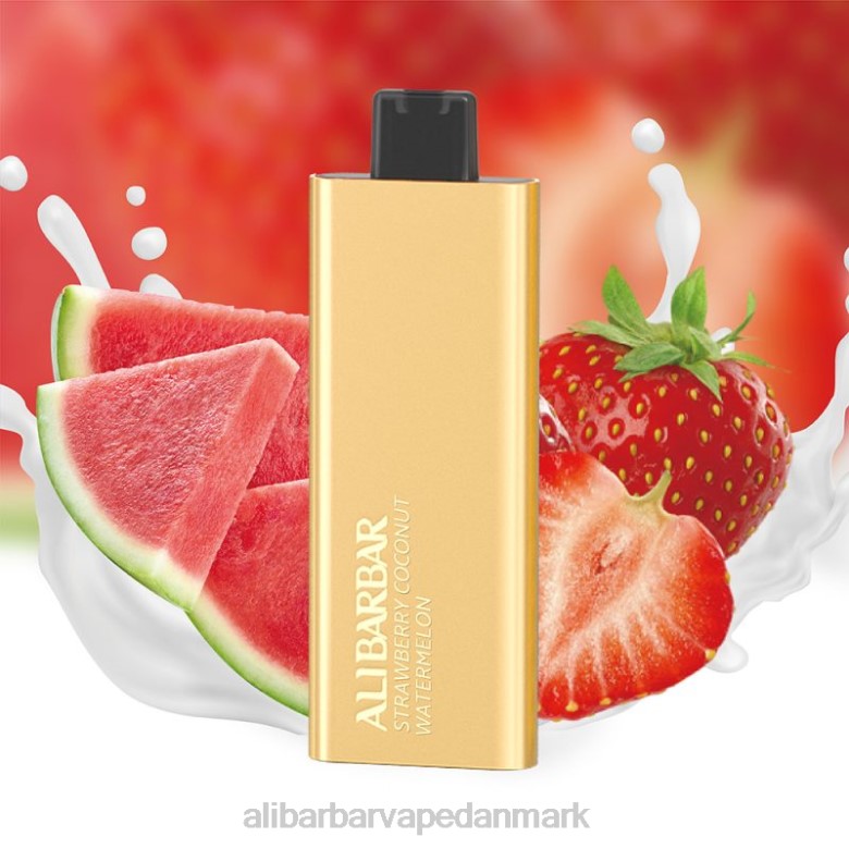 Alibarbar Nicotine Content - Alibarbar Pandora 7000 engangsvape DHP262 jordbær kokos vandmelon