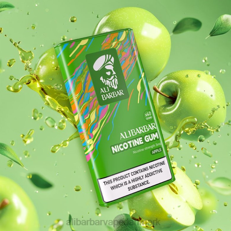 Alibarbar Nicotine Vape - Alibarbar nikotintyggegummi DHP298 æble