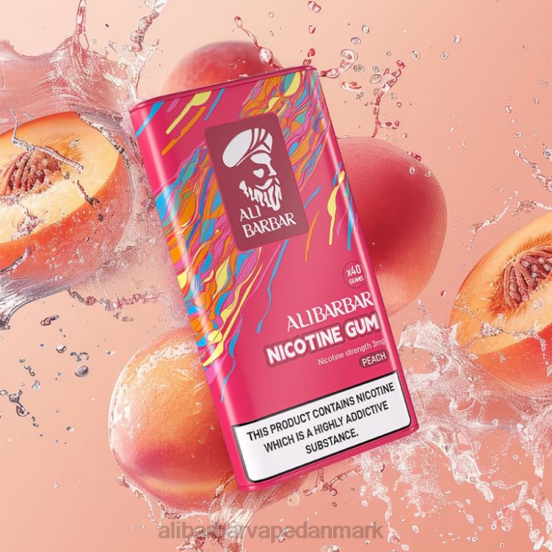 Alibarbar Vape Danmark - Alibarbar nikotintyggegummi DHP2102 fersken